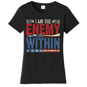 Democrat Kamala Harris Enemy Within Antitrump Left Wing Women's T-Shirt