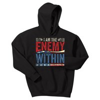 Democrat Kamala Harris Enemy Within Antitrump Left Wing Kids Hoodie