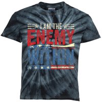 Democrat Kamala Harris Enemy Within Antitrump Left Wing Kids Tie-Dye T-Shirt