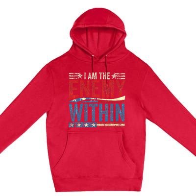 Democrat Kamala Harris Enemy Within Antitrump Left Wing Premium Pullover Hoodie