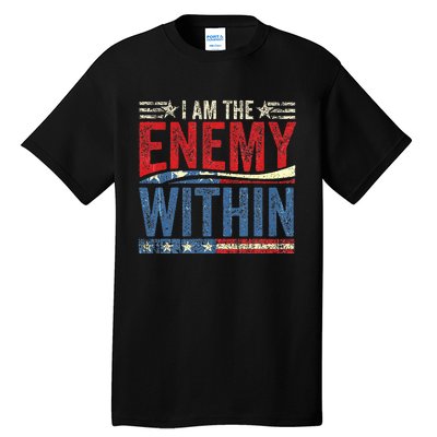 Democrat Kamala Harris Enemy Within Antitrump Left Wing Tall T-Shirt