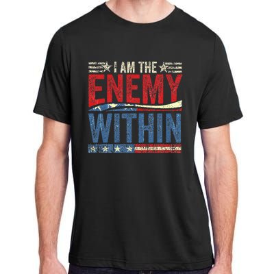 Democrat Kamala Harris Enemy Within Antitrump Left Wing Adult ChromaSoft Performance T-Shirt