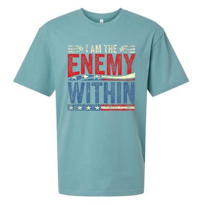 Democrat Kamala Harris Enemy Within Antitrump Left Wing Sueded Cloud Jersey T-Shirt