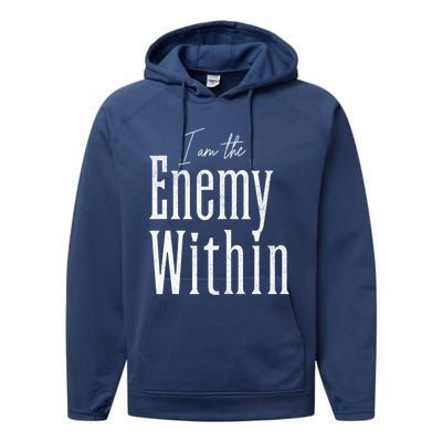 Democrat Kamala Harris Enemy Within Antitrump Left Wing Performance Fleece Hoodie