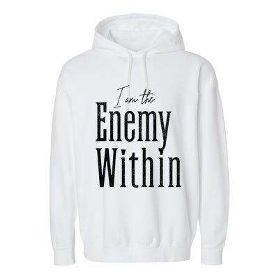 Democrat Kamala Harris Enemy Within Antitrump Left Wing Garment-Dyed Fleece Hoodie