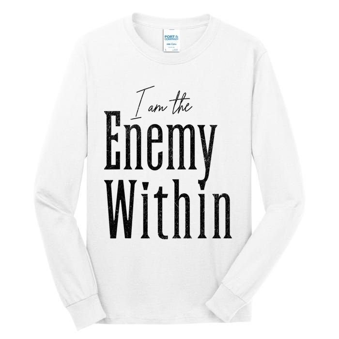 Democrat Kamala Harris Enemy Within Antitrump Left Wing Tall Long Sleeve T-Shirt