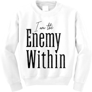 Democrat Kamala Harris Enemy Within Antitrump Left Wing Kids Sweatshirt