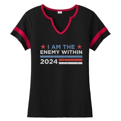 Democrat Kamala Harris Enemy Within Gift Ladies Halftime Notch Neck Tee