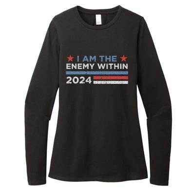 Democrat Kamala Harris Enemy Within Gift Womens CVC Long Sleeve Shirt