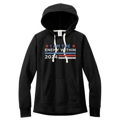 Democrat Kamala Harris Enemy Within Gift Women's Fleece Hoodie