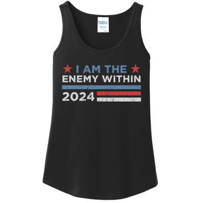 Democrat Kamala Harris Enemy Within Gift Ladies Essential Tank