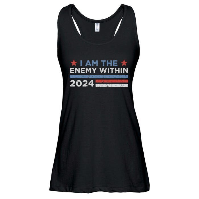 Democrat Kamala Harris Enemy Within Gift Ladies Essential Flowy Tank