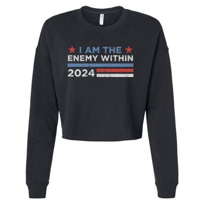 Democrat Kamala Harris Enemy Within Gift Cropped Pullover Crew