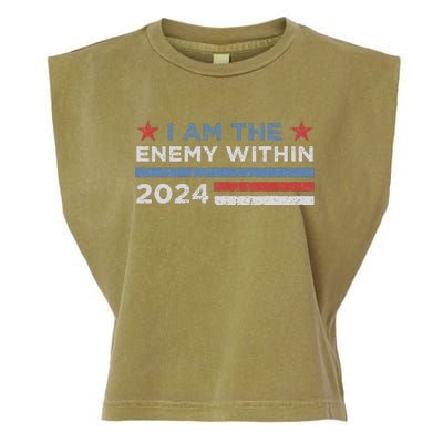 Democrat Kamala Harris Enemy Within Gift Garment-Dyed Women's Muscle Tee