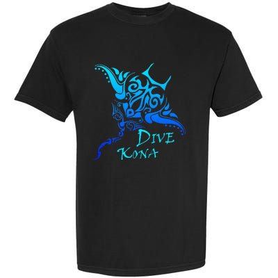 Dive Kona Hawaii Tribal Stingray Polynesian Tattoo Garment-Dyed Heavyweight T-Shirt