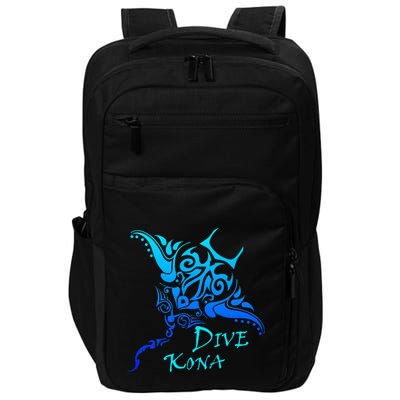 Dive Kona Hawaii Tribal Stingray Polynesian Tattoo Impact Tech Backpack