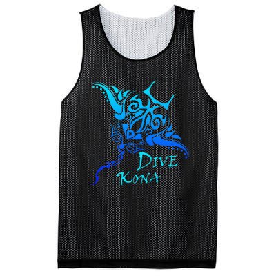 Dive Kona Hawaii Tribal Stingray Polynesian Tattoo Mesh Reversible Basketball Jersey Tank