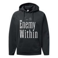 Democrat Kamala Harris Enemy Within Anti Trump Left Wing Performance Fleece Hoodie