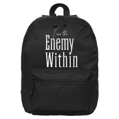 Democrat Kamala Harris Enemy Within Anti Trump Left Wing 16 in Basic Backpack