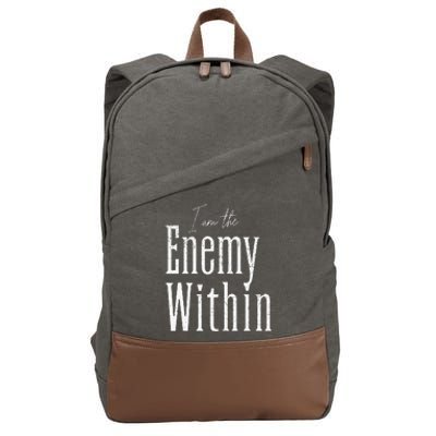 Democrat Kamala Harris Enemy Within Anti Trump Left Wing Cotton Canvas Backpack