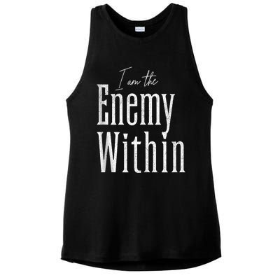 Democrat Kamala Harris Enemy Within Antitrump Left Wing Ladies PosiCharge Tri-Blend Wicking Tank