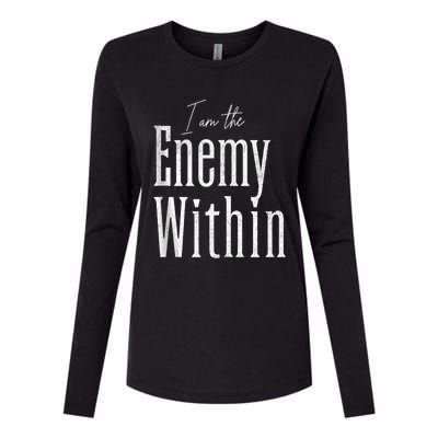 Democrat Kamala Harris Enemy Within Antitrump Left Wing Womens Cotton Relaxed Long Sleeve T-Shirt