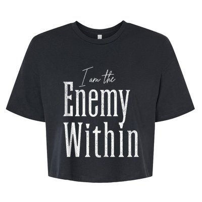 Democrat Kamala Harris Enemy Within Antitrump Left Wing Bella+Canvas Jersey Crop Tee