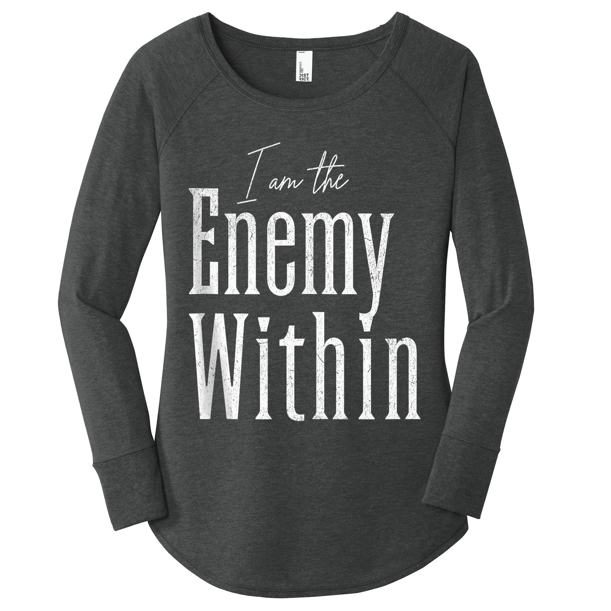 Democrat Kamala Harris Enemy Within Antitrump Left Wing Women's Perfect Tri Tunic Long Sleeve Shirt