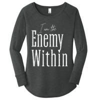 Democrat Kamala Harris Enemy Within Antitrump Left Wing Women's Perfect Tri Tunic Long Sleeve Shirt