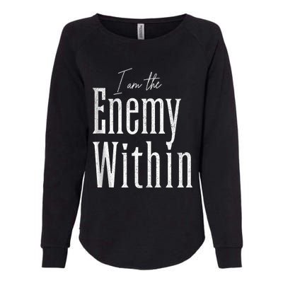 Democrat Kamala Harris Enemy Within Antitrump Left Wing Womens California Wash Sweatshirt