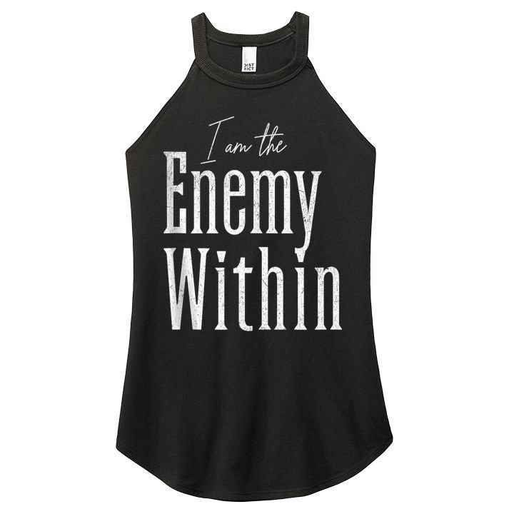 Democrat Kamala Harris Enemy Within Antitrump Left Wing Women's Perfect Tri Rocker Tank