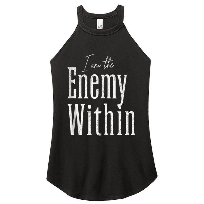 Democrat Kamala Harris Enemy Within Antitrump Left Wing Women's Perfect Tri Rocker Tank