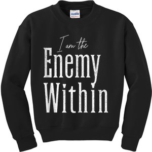 Democrat Kamala Harris Enemy Within Antitrump Left Wing Kids Sweatshirt