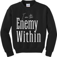 Democrat Kamala Harris Enemy Within Antitrump Left Wing Kids Sweatshirt