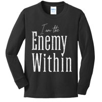 Democrat Kamala Harris Enemy Within Antitrump Left Wing Kids Long Sleeve Shirt