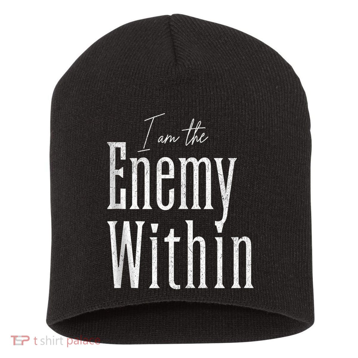 Democrat Kamala Harris Enemy Within Antitrump Left Wing Short Acrylic Beanie