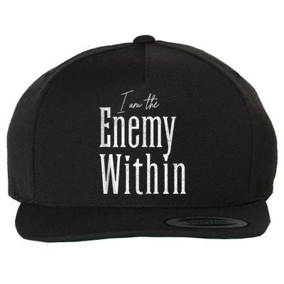 Democrat Kamala Harris Enemy Within Antitrump Left Wing Wool Snapback Cap