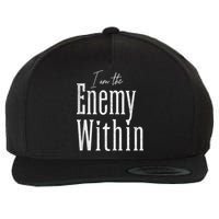 Democrat Kamala Harris Enemy Within Antitrump Left Wing Wool Snapback Cap