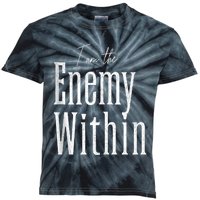 Democrat Kamala Harris Enemy Within Antitrump Left Wing Kids Tie-Dye T-Shirt