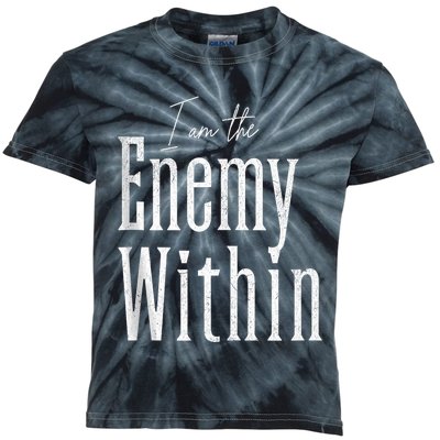 Democrat Kamala Harris Enemy Within Antitrump Left Wing Kids Tie-Dye T-Shirt