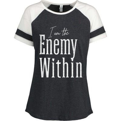 Democrat Kamala Harris Enemy Within Antitrump Left Wing Enza Ladies Jersey Colorblock Tee