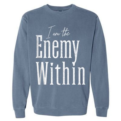 Democrat Kamala Harris Enemy Within Antitrump Left Wing Garment-Dyed Sweatshirt