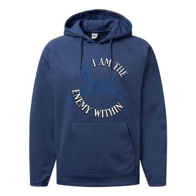 Democrat Kamala Harris Enemy Within Antitrump Left Wing Performance Fleece Hoodie