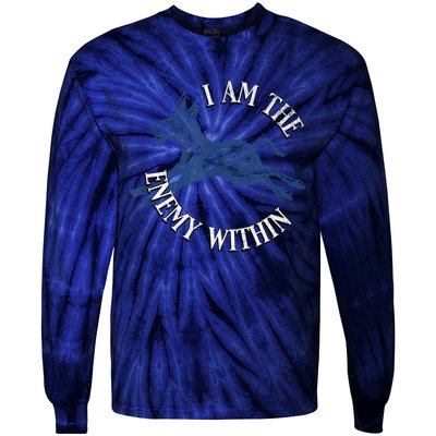 Democrat Kamala Harris Enemy Within Antitrump Left Wing Tie-Dye Long Sleeve Shirt