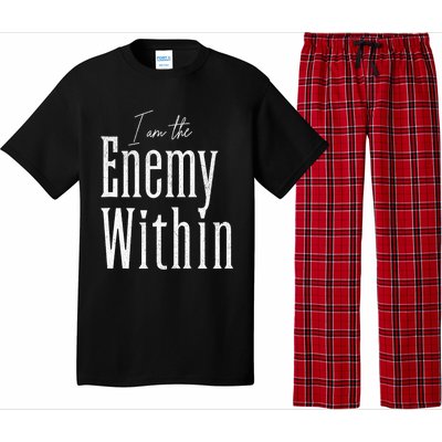 Democrat Kamala Harris Enemy Within Antitrump Left Wing Tank Top Pajama Set