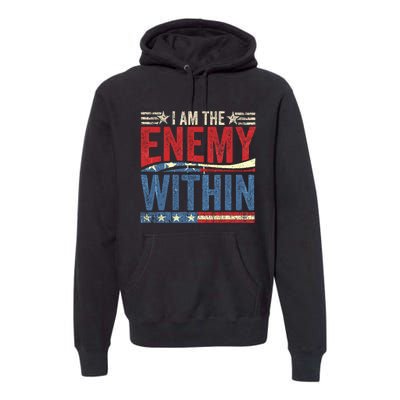 Democrat Kamala Harris Enemy Within Antitrump Left Wing Premium Hoodie