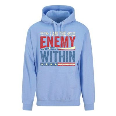 Democrat Kamala Harris Enemy Within Antitrump Left Wing Unisex Surf Hoodie