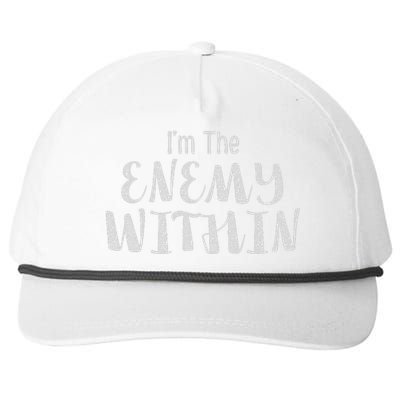 Democrat Kamala Harris Enemy Within Anti Trump Left Wing Snapback Five-Panel Rope Hat