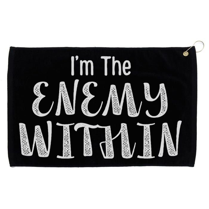 Democrat Kamala Harris Enemy Within Anti Trump Left Wing Grommeted Golf Towel