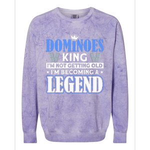 Dominoes King I'm Not Getting Old Dominoes Colorblast Crewneck Sweatshirt